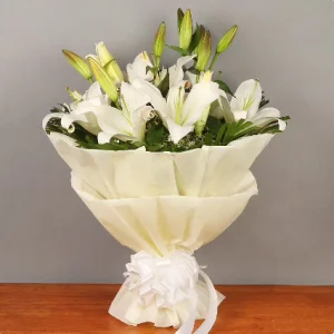 Bunch Of White Lilies