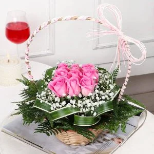 Pink Love Basket