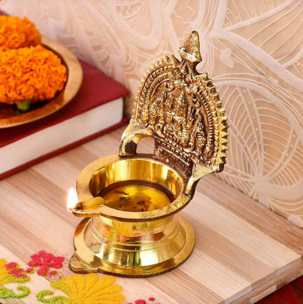 Kamakshi Golden Brass Diya