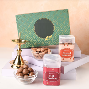 Festive Diya N Choco Dry Fruit Hamper