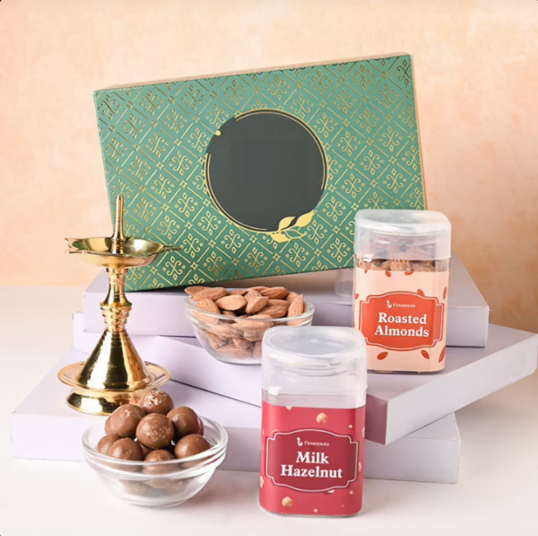 Festive Diya N Choco Dry Fruit Hamper